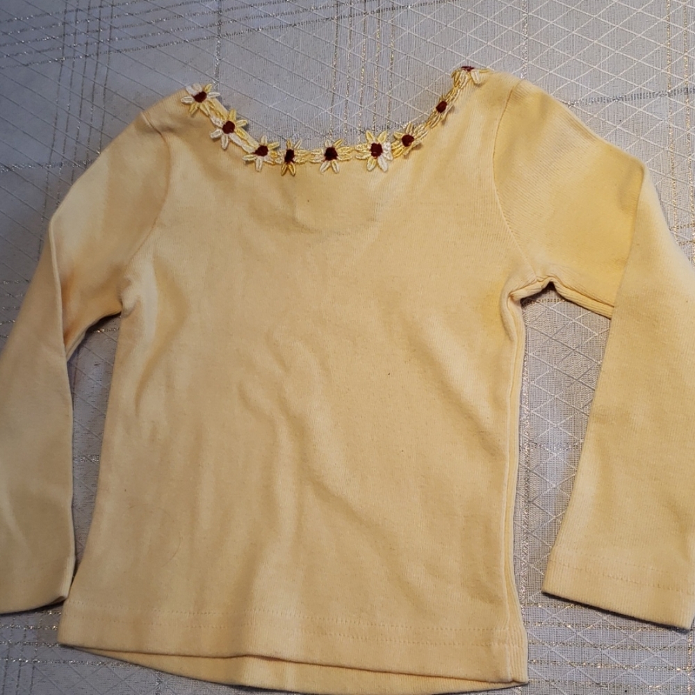 Girls 2T NEW Top Shirt Long Sleeve Tee Embroidered - Picture 5 of 11